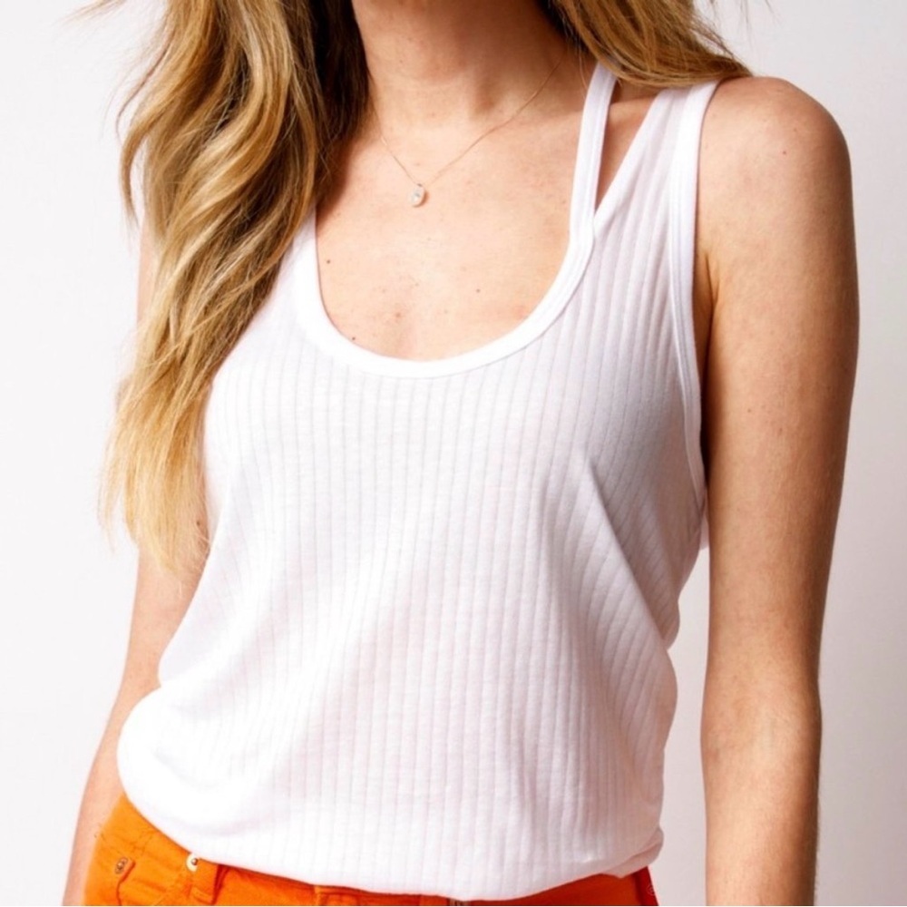 NEW THE RANGE split tank in white medium NWT - Picture 2 of 4
